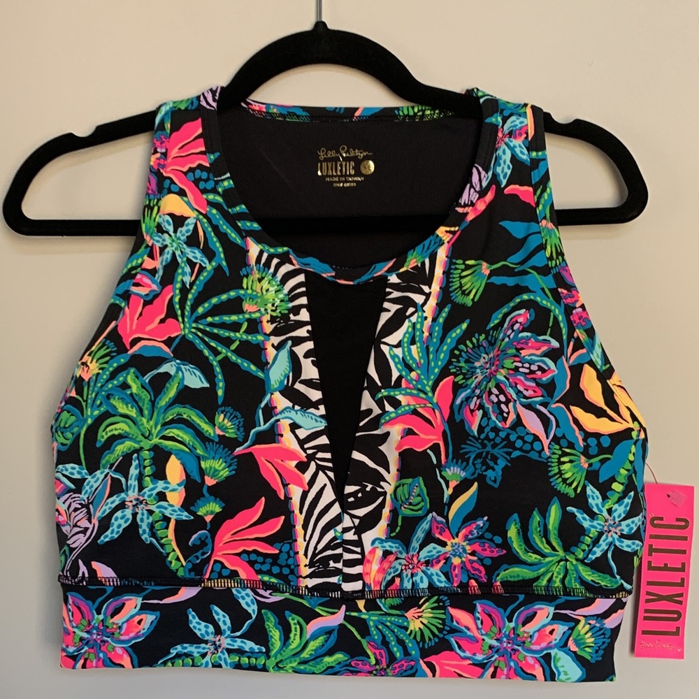 Lilly Pulitzer bra paradise glow NWT XL